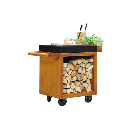 OFYR Mise en place Table Pro 65 Corten-Ceramic Dark Grey