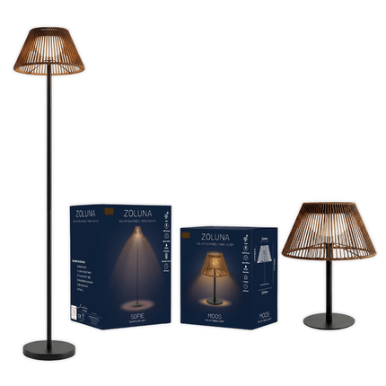 Pack promo ZOLUNA 1x lampadaire Sofie + 1x lampe de table Moos