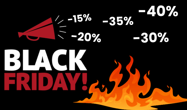 Nos offres du Black Friday pour célébrer la fin de l'année 2023