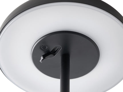 Lampe de table solaire Elmer LED noire Nordlux