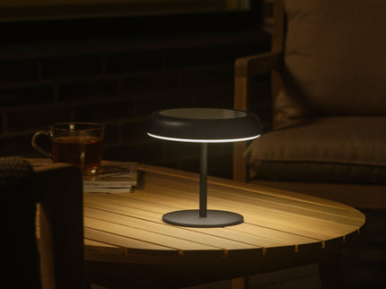 Lampe de table solaire Elmer LED noire Nordlux