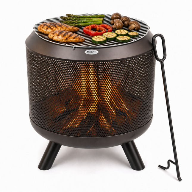 Brasero panier avec grille HEAT