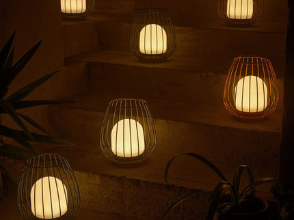 Lanterne de jardin rechargeable Jim LED bleue Nordlux