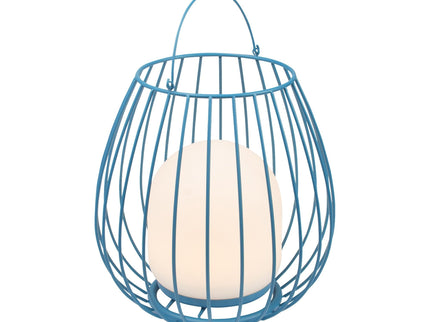 Lanterne de jardin rechargeable Jim LED bleue Nordlux