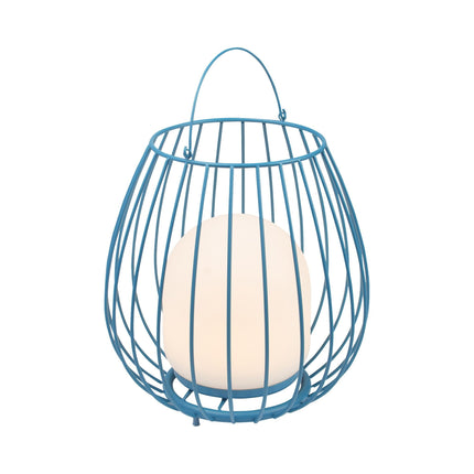 Lanterne de jardin rechargeable Jim LED bleue Nordlux