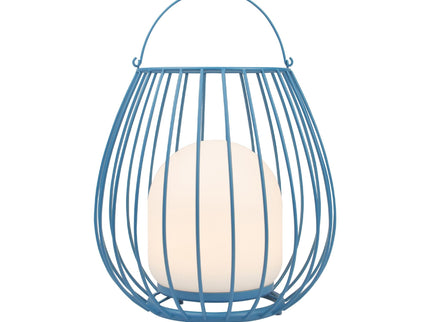 Lanterne de jardin rechargeable Jim LED bleue Nordlux
