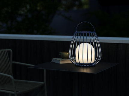 Lanterne de jardin rechargeable Jim LED bleue Nordlux