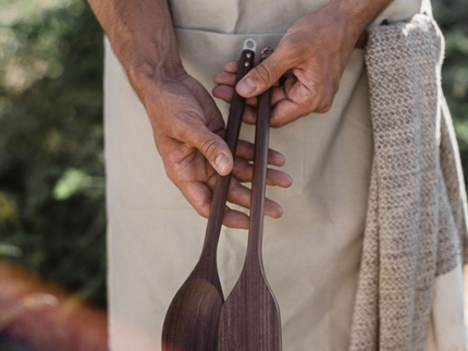 Barebones Houten Lepel sfeerfoto met houten spatel
