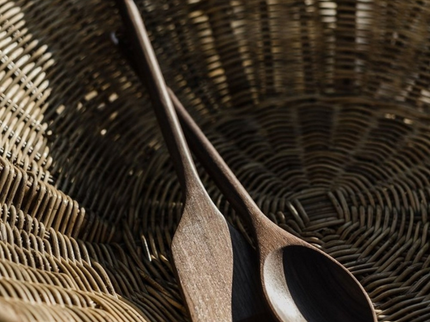 Barebones Houten Spatel sfeerfoto met houten lepel