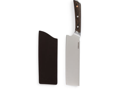 Barebones NO.7 Nakiri Mes productfoto met mes etui
