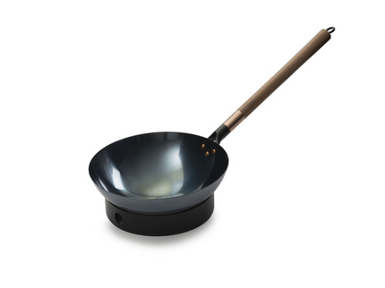 Barebones wok 30 cm met lange steel productfoto
