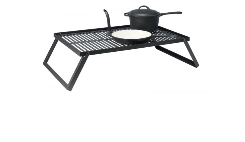 Bon Fire Grill Rooster Gietijzer Inklapbaar met pan 