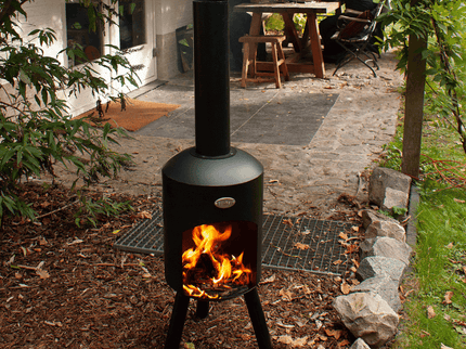 BonFeu BonBini tuinhaard zwart sfeer foto tuin
