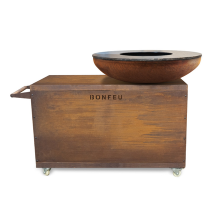 Brasero plancha BonBiza Island XL corten BonFeu