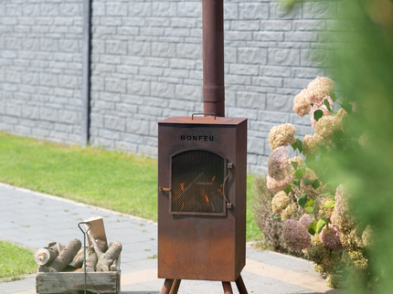 Cheminée de jardin BonCarré corten BonFeu