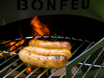 BonFeu BonGiano tuinhaard zwart sfeer foto detail grillrooster
