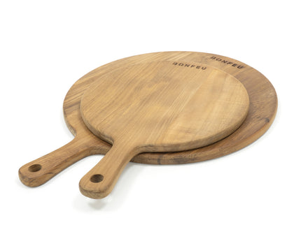 BonFeu BonTeak pizzaplank/serveerplank rond