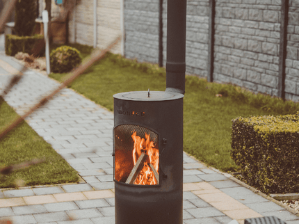 BonFeu BonTino tuinhaard zwart sfeer foto tuin

