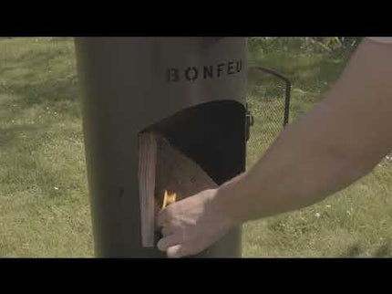 Cheminée de jardin BonTino LP noire BonFeu