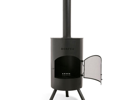 Cheminée de jardin BonTon 40 noire BonFeu