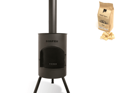 Cheminée de jardin BonTon 50 noire BonFeu