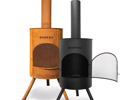 BonFeu BonTon tuinhaard 60 zwart en corten modellen
