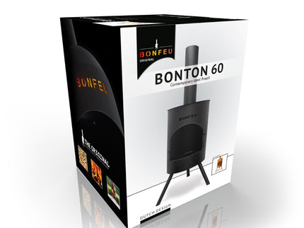BonFeu BonTon tuinhaard 60 zwart verpakking
