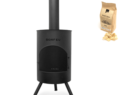 Cheminée de jardin BonTon 60 noire BonFeu