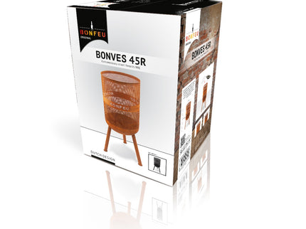 Fullcolor bedrukte doos van BonVes 45 Roest BonFeu