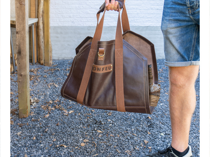 BonFeu hout tas sfeerfoto hout dragen

