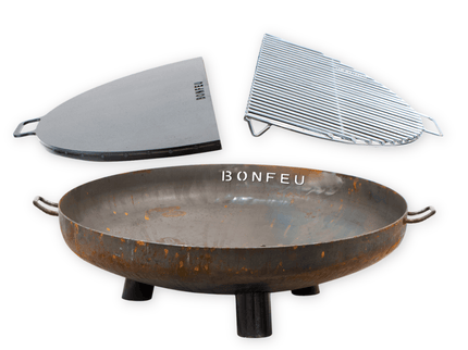 Pakketdeal BonFeu BonBowl Plus 100 + BonPlancha 1/2 100 + BonGrill 1/2 100