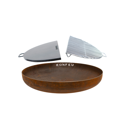 Pack promo BonFeu brasero 60 + BonPlancha 1/2 60 + BonGrill 1/2 60