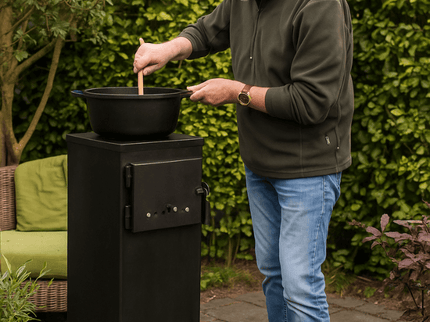 Cook king camping houtkachel sfeerbeeld