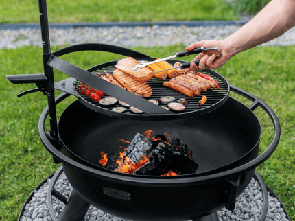 Cookking grillrooster met handvat voor Bandito en Montana X sfeerfoto bovenaanzicht
