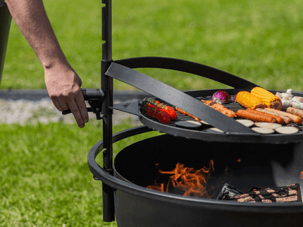 Cookking grillrooster met handvat voor Bandito en Montana X sfeerfoto handeling
