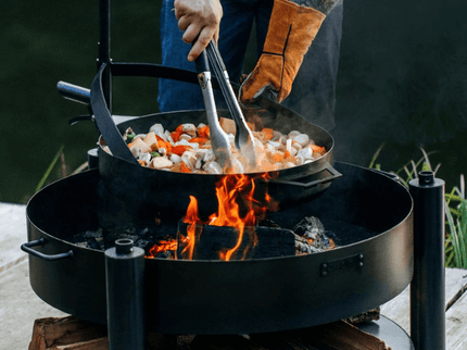 Cookking pan met handvat voor Bandito en Montana X sfeerfoto groentes
