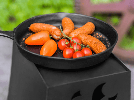 CookKing tuinhaard Hawana sfeerfoto met pannetje
