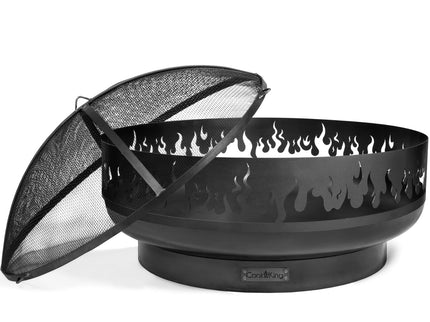 CookKing vuurschaal Fire productfoto met vonkenscherm

