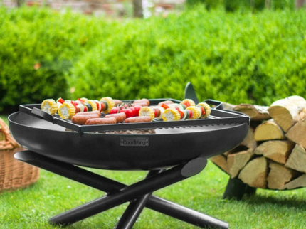 Brasero bol à feu Indiana 60 cm acier noir CookKing