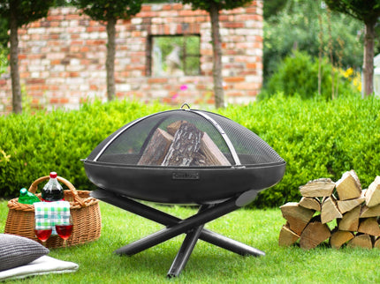 Brasero bol à feu Indiana acier noir CookKing