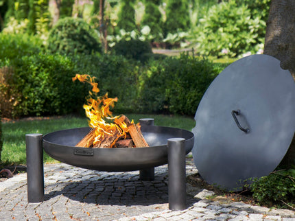 Brasero bol à feu Palma 70 cm acier noir CookKing