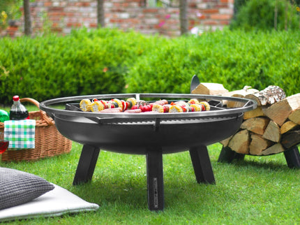 Brasero bol à feu Porto 100 cm acier noir CookKing