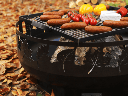 CookKing vuurschaal Toronto sfeerfoto met grillrooster
