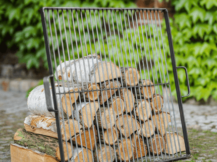 CookKing vierkant stalen grillrooster sfeerfoto
