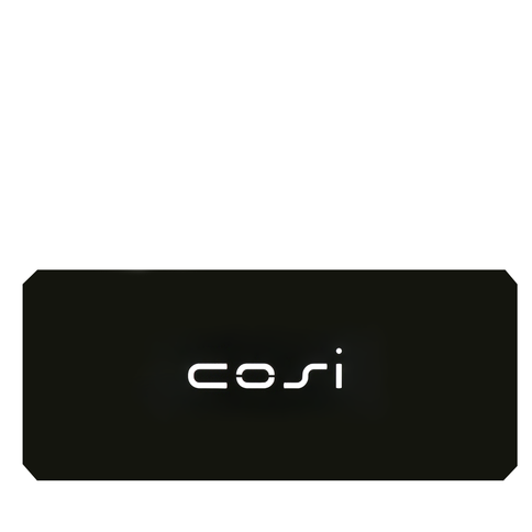 Plaque de recouvrement pour kit de verre rectangle Cosi