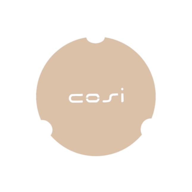 Plaque de recouvrement pour pare-vent en verre ronde L Cosi