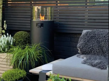 Lanterne à gaz de table Cosiscoop Pillar L noir Cosi