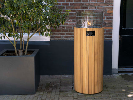 Lanterne à gaz de table Cosiscoop Pillar L teck Cosi