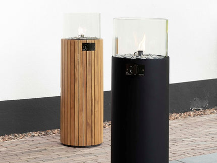 Lanterne à gaz de table Cosiscoop Pillar L teck Cosi