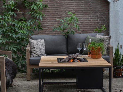 Cosi fires Cosiloft vuurtafel zwart/teak